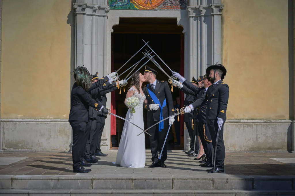 picchetto d'onore matrimonio a udine Davic Rozic
