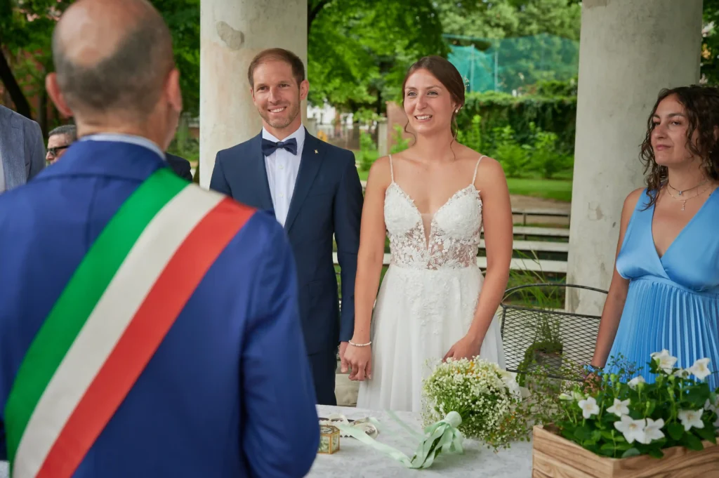 le promesse durante la cerimonia in parco a gorizia