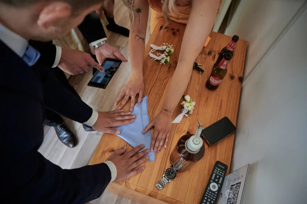 REPORTAGE PREPARATIVI SPOSO